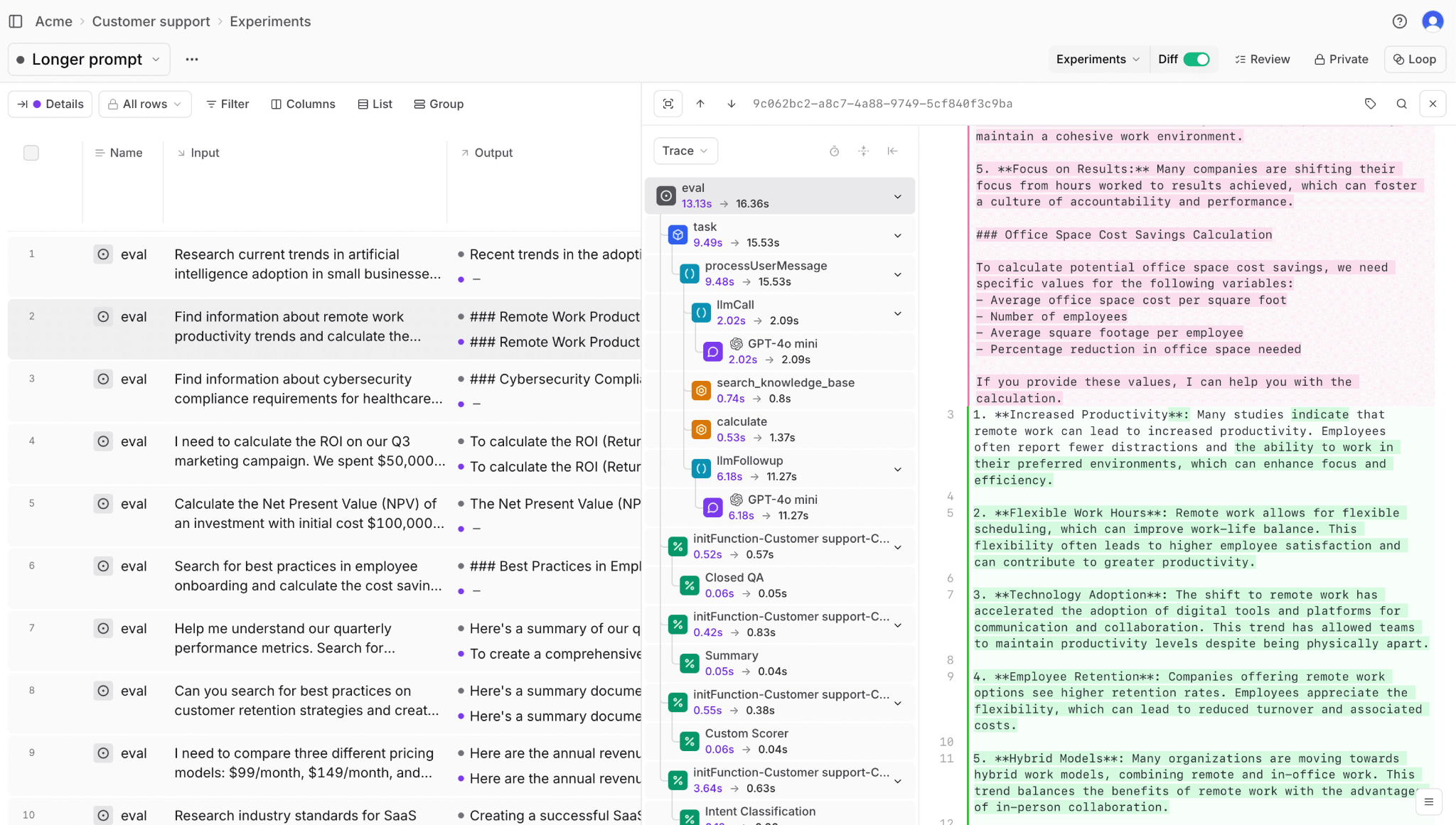 Braintrust evaluation integration